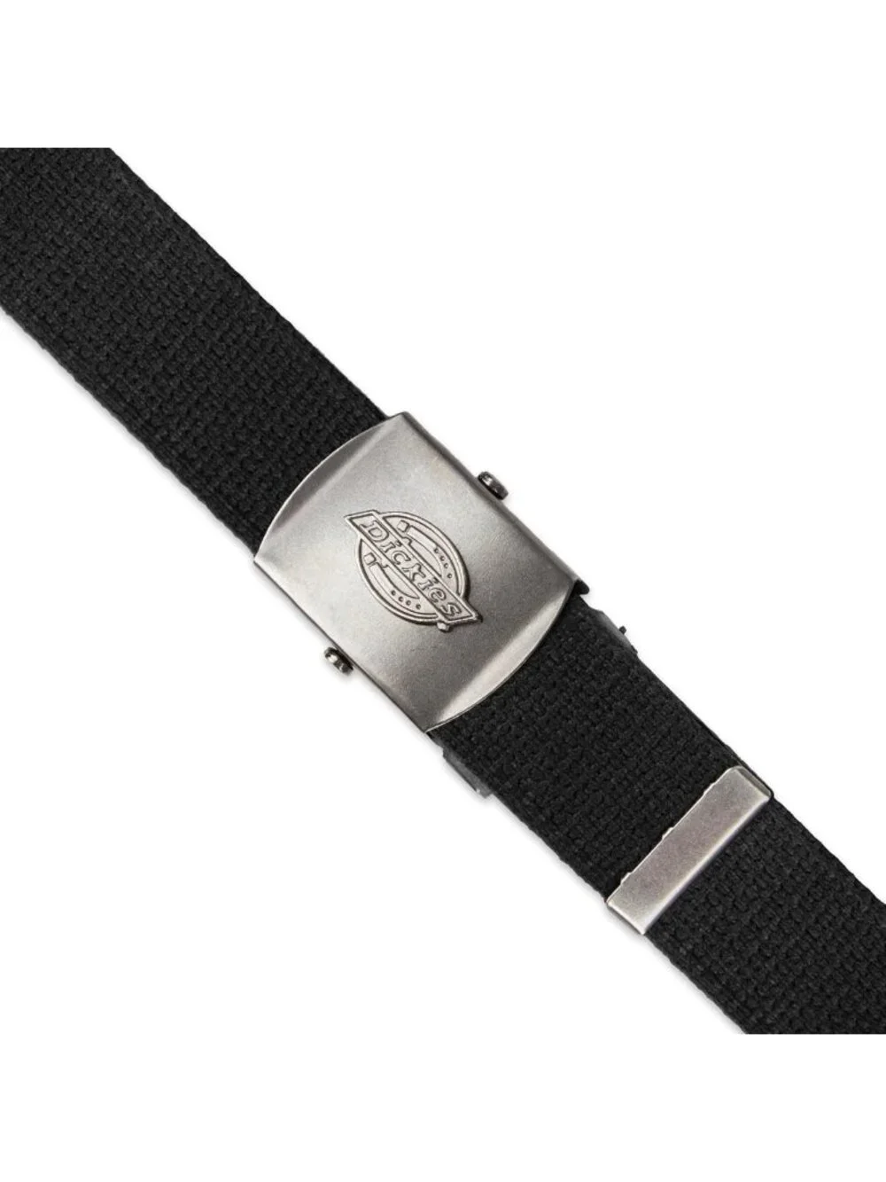 Men's Fabric Web Logo Buckle Belt - Adjustable Up to 42